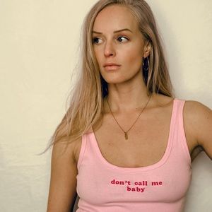 “Don’t Call me Baby” bodysuit.